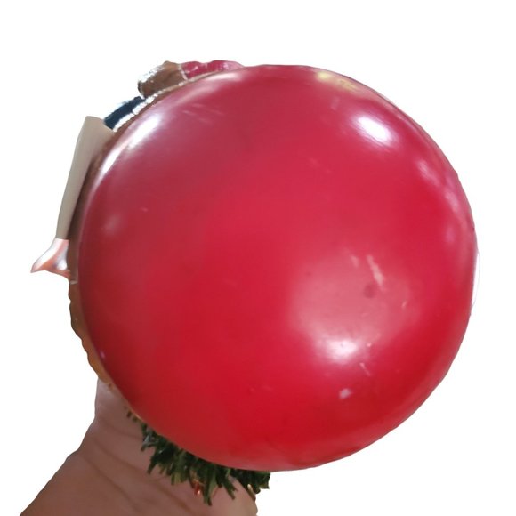 Vintage Musical Santa Clause Christmas Decor Wind Up Round Bottom 6x4 - Picture 4 of 7